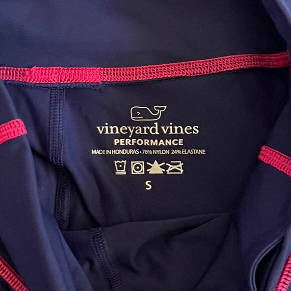 Vineyard Vines Performance Women's Navy & Blue Pink Capri Leggings Size Small - Picture 13 of 14